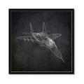 Picture of Blueprint Jet I _GroupedProduct_Square_Mini_ _GroupedProduct_Square_Framed_Matted_