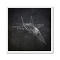 Picture of Blueprint Jet I _GroupedProduct_Square_Mini_ _GroupedProduct_Square_Framed_Matted_