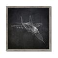 Picture of Blueprint Jet I _GroupedProduct_Square_Mini_ _GroupedProduct_Square_Framed_Matted_