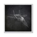 Picture of Blueprint Jet I _GroupedProduct_Square_Mini_ _GroupedProduct_Square_Framed_Matted_