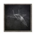 Picture of Blueprint Jet I _GroupedProduct_Square_Mini_ _GroupedProduct_Square_Framed_Matted_