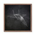 Picture of Blueprint Jet I _GroupedProduct_Square_Mini_ _GroupedProduct_Square_Framed_Matted_