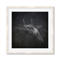 Picture of Blueprint Jet I _GroupedProduct_Square_Mini_ _GroupedProduct_Square_Framed_Matted_