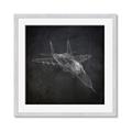 Picture of Blueprint Jet I _GroupedProduct_Square_Mini_ _GroupedProduct_Square_Framed_Matted_