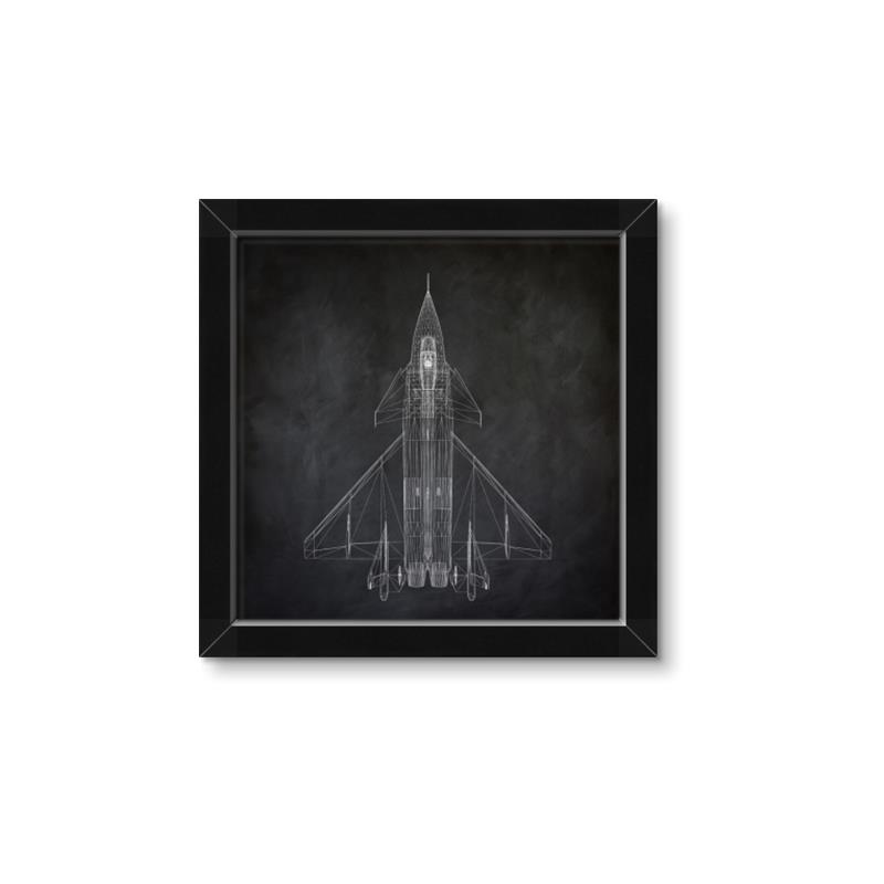 Picture of Blueprint Jet II _GroupedProduct_Square_Mini_ _GroupedProduct_Square_Framed_Matted_