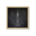 Picture of Blueprint Jet II _GroupedProduct_Square_Mini_ _GroupedProduct_Square_Framed_Matted_