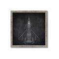 Picture of Blueprint Jet II _GroupedProduct_Square_Mini_ _GroupedProduct_Square_Framed_Matted_