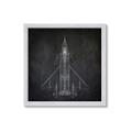 Picture of Blueprint Jet II _GroupedProduct_Square_Mini_ _GroupedProduct_Square_Framed_Matted_