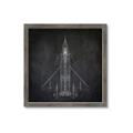 Picture of Blueprint Jet II _GroupedProduct_Square_Mini_ _GroupedProduct_Square_Framed_Matted_