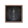 Picture of Blueprint Jet II _GroupedProduct_Square_Mini_ _GroupedProduct_Square_Framed_Matted_