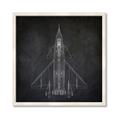 Picture of Blueprint Jet II _GroupedProduct_Square_Mini_ _GroupedProduct_Square_Framed_Matted_