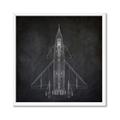 Picture of Blueprint Jet II _GroupedProduct_Square_Mini_ _GroupedProduct_Square_Framed_Matted_