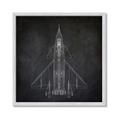 Picture of Blueprint Jet II _GroupedProduct_Square_Mini_ _GroupedProduct_Square_Framed_Matted_