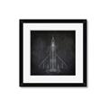 Picture of Blueprint Jet II _GroupedProduct_Square_Mini_ _GroupedProduct_Square_Framed_Matted_