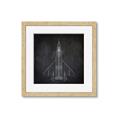Picture of Blueprint Jet II _GroupedProduct_Square_Mini_ _GroupedProduct_Square_Framed_Matted_