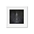 Picture of Blueprint Jet II _GroupedProduct_Square_Mini_ _GroupedProduct_Square_Framed_Matted_