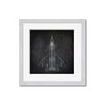 Picture of Blueprint Jet II _GroupedProduct_Square_Mini_ _GroupedProduct_Square_Framed_Matted_