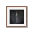 Picture of Blueprint Jet II _GroupedProduct_Square_Mini_ _GroupedProduct_Square_Framed_Matted_