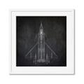 Picture of Blueprint Jet II _GroupedProduct_Square_Mini_ _GroupedProduct_Square_Framed_Matted_