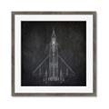 Picture of Blueprint Jet II _GroupedProduct_Square_Mini_ _GroupedProduct_Square_Framed_Matted_