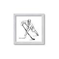 Picture of Hockey Sketch  _GroupedProduct_Square_Mini_ _GroupedProduct_Square_Framed_Matted_