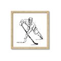 Picture of Hockey Sketch  _GroupedProduct_Square_Mini_ _GroupedProduct_Square_Framed_Matted_