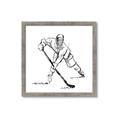 Picture of Hockey Sketch  _GroupedProduct_Square_Mini_ _GroupedProduct_Square_Framed_Matted_