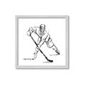 Picture of Hockey Sketch  _GroupedProduct_Square_Mini_ _GroupedProduct_Square_Framed_Matted_