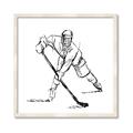 Picture of Hockey Sketch  _GroupedProduct_Square_Mini_ _GroupedProduct_Square_Framed_Matted_
