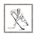 Picture of Hockey Sketch  _GroupedProduct_Square_Mini_ _GroupedProduct_Square_Framed_Matted_