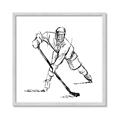 Picture of Hockey Sketch  _GroupedProduct_Square_Mini_ _GroupedProduct_Square_Framed_Matted_