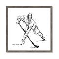 Picture of Hockey Sketch  _GroupedProduct_Square_Mini_ _GroupedProduct_Square_Framed_Matted_