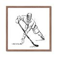 Picture of Hockey Sketch  _GroupedProduct_Square_Mini_ _GroupedProduct_Square_Framed_Matted_