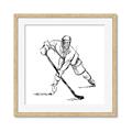 Picture of Hockey Sketch  _GroupedProduct_Square_Mini_ _GroupedProduct_Square_Framed_Matted_