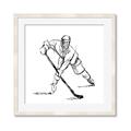 Picture of Hockey Sketch  _GroupedProduct_Square_Mini_ _GroupedProduct_Square_Framed_Matted_