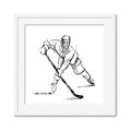 Picture of Hockey Sketch  _GroupedProduct_Square_Mini_ _GroupedProduct_Square_Framed_Matted_