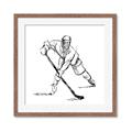 Picture of Hockey Sketch  _GroupedProduct_Square_Mini_ _GroupedProduct_Square_Framed_Matted_