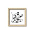 Picture of Goalie Sketch  _GroupedProduct_Square_Mini_ _GroupedProduct_Square_Framed_Matted_