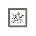 Picture of Goalie Sketch  _GroupedProduct_Square_Mini_ _GroupedProduct_Square_Framed_Matted_