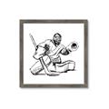 Picture of Goalie Sketch  _GroupedProduct_Square_Mini_ _GroupedProduct_Square_Framed_Matted_