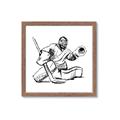Picture of Goalie Sketch  _GroupedProduct_Square_Mini_ _GroupedProduct_Square_Framed_Matted_