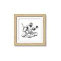 Picture of Goalie Sketch  _GroupedProduct_Square_Mini_ _GroupedProduct_Square_Framed_Matted_