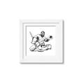 Picture of Goalie Sketch  _GroupedProduct_Square_Mini_ _GroupedProduct_Square_Framed_Matted_