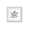 Picture of Goalie Sketch  _GroupedProduct_Square_Mini_ _GroupedProduct_Square_Framed_Matted_