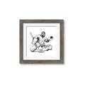 Picture of Goalie Sketch  _GroupedProduct_Square_Mini_ _GroupedProduct_Square_Framed_Matted_