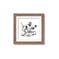Picture of Goalie Sketch  _GroupedProduct_Square_Mini_ _GroupedProduct_Square_Framed_Matted_