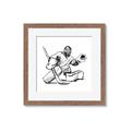 Picture of Goalie Sketch  _GroupedProduct_Square_Mini_ _GroupedProduct_Square_Framed_Matted_