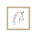 Picture of Pretty Unicorn _GroupedProduct_Square_Mini_ _GroupedProduct_Square_Framed_Matted_