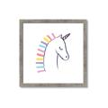 Picture of Pretty Unicorn _GroupedProduct_Square_Mini_ _GroupedProduct_Square_Framed_Matted_