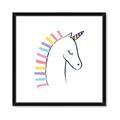 Picture of Pretty Unicorn _GroupedProduct_Square_Mini_ _GroupedProduct_Square_Framed_Matted_